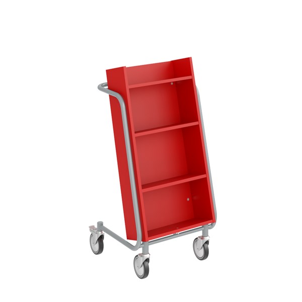 carro libros biblioteca